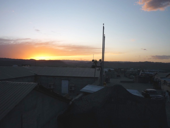 Sunrise at FOB Boris