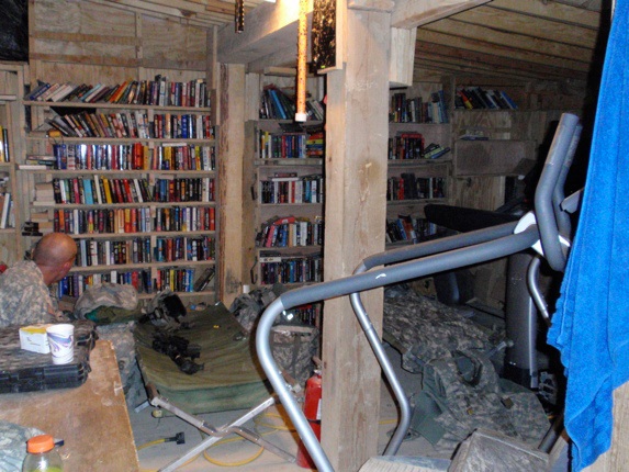 The VIP suite at COP Zerok... Also serves as the MWR, and the gym too!