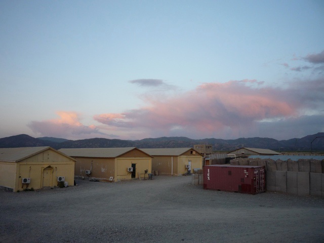 Sunset at FOB Borris.