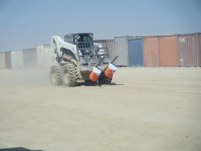 At Kushamond: "Hey, those water jugs get heavy!"